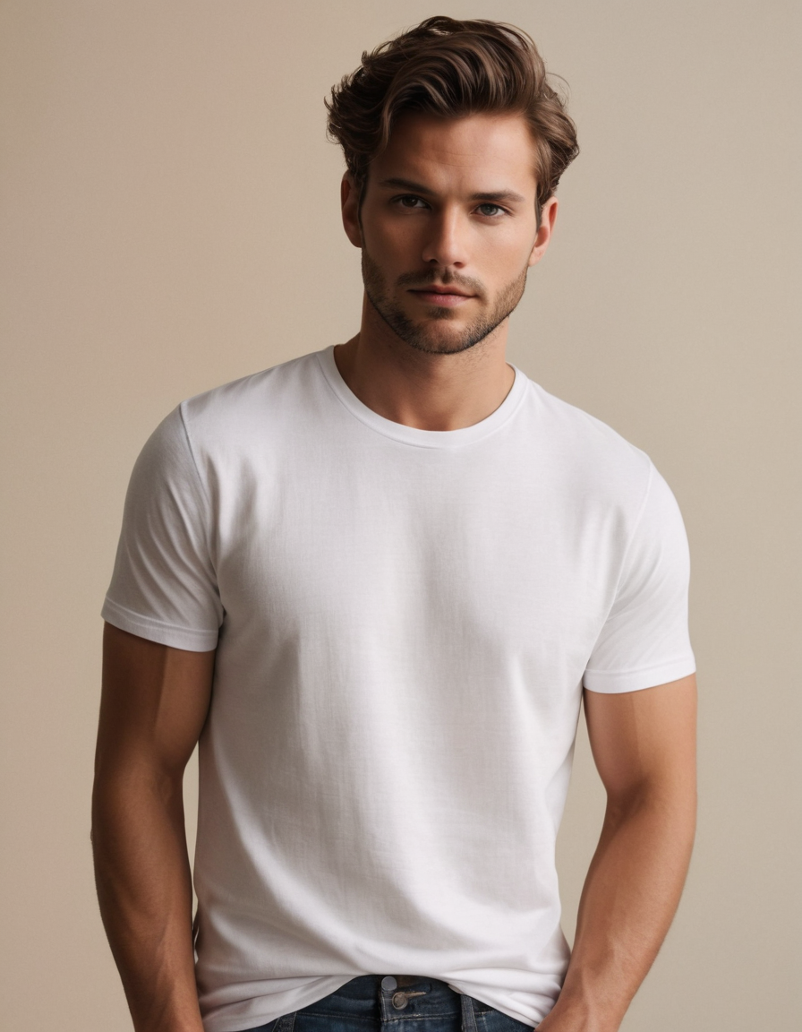 Photo 1 of 4 - Meta Title: Premium Unisex Crew Neck T-Shirt – 100% Cotton | | Cozy Thread Company