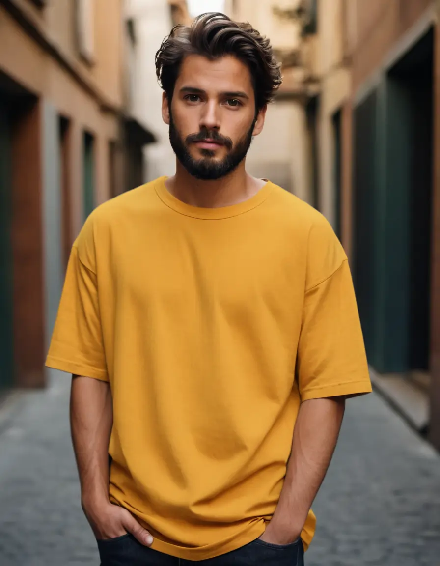 Photo 1 of 1 - Premium Oversized T-Shirts – 100% Cotton, 240 GSM | Trendy & | Cozy Thread Company