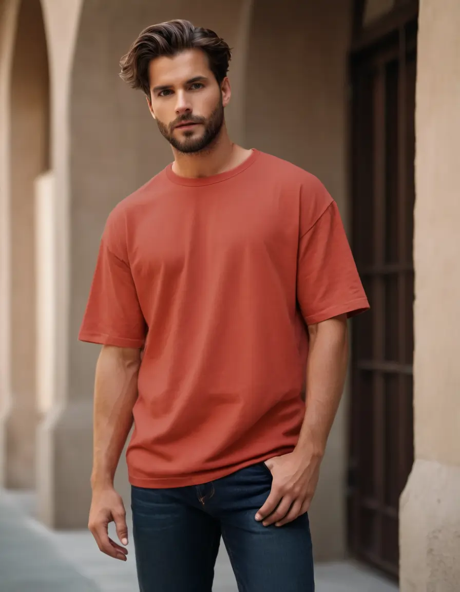 Photo 1 of 1 - Premium Oversized T-Shirts – 100% Cotton, 240 GSM | Trendy & | Cozy Thread Company