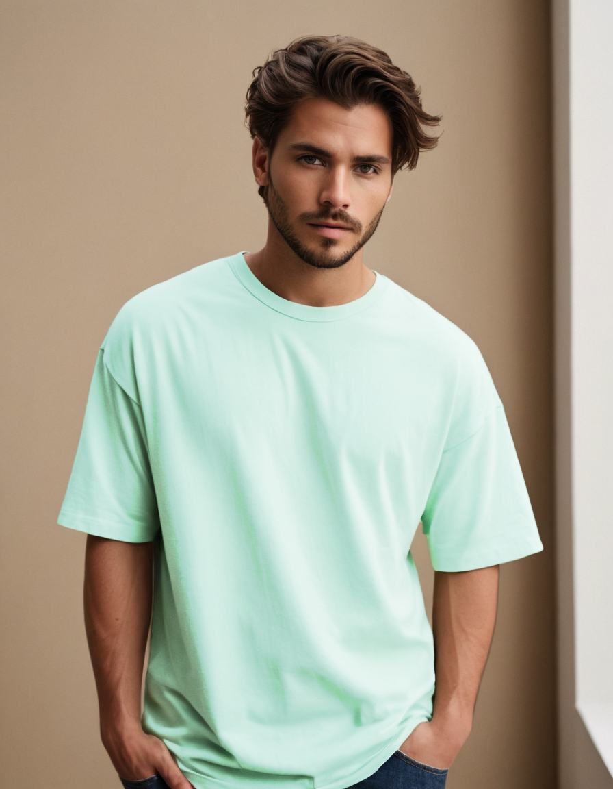 Photo 1 of 1 - Premium Oversized T-Shirts – 100% Cotton, 240 GSM | Trendy & | Cozy Thread Company