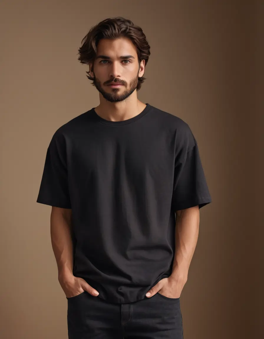 Photo 1 of 1 - Premium Oversized T-Shirts – 100% Cotton, 240 GSM | Trendy & | Cozy Thread Company