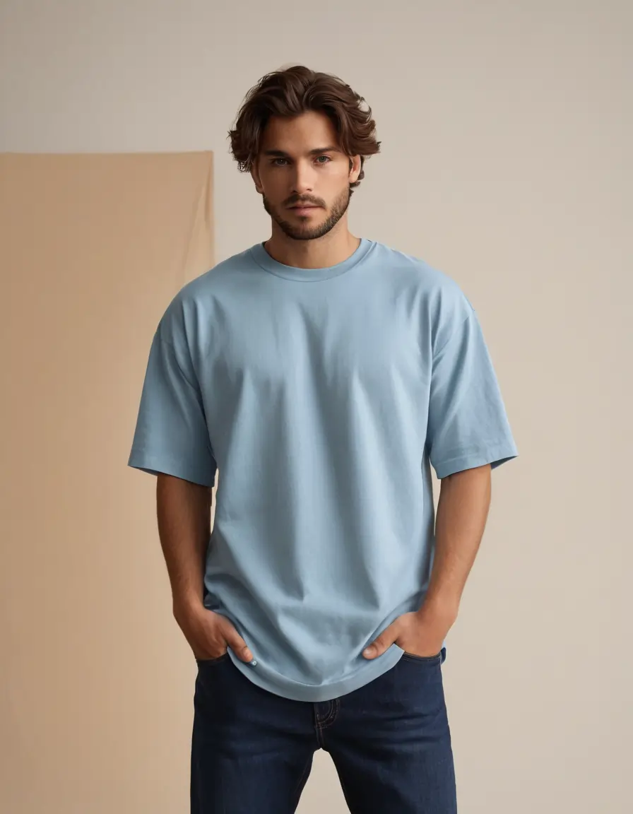 Photo 1 of 1 - Premium Oversized T-Shirts – 100% Cotton, 240 GSM | Trendy & | Cozy Thread Company