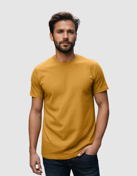 Photo 1 of 1 - Golden Yellow Cotton T-Shirt – Unisex | Cozy Thread | Cozy Thread Company