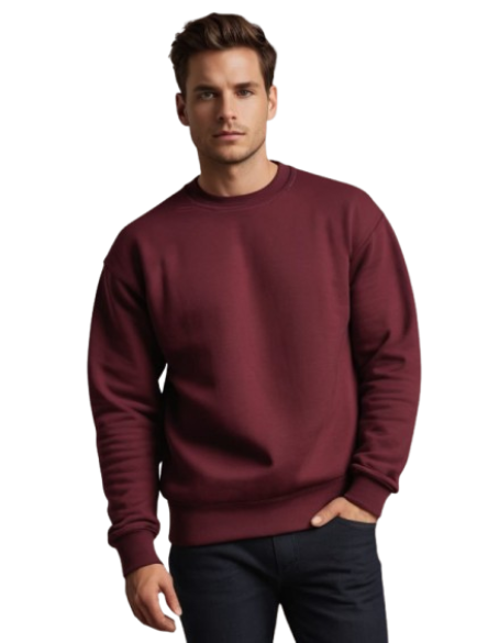 Photo 1 of 1 - Maroon Unisex Oversized Sweatshirt | Premium | Cozy Thr | Cozy Thread Company