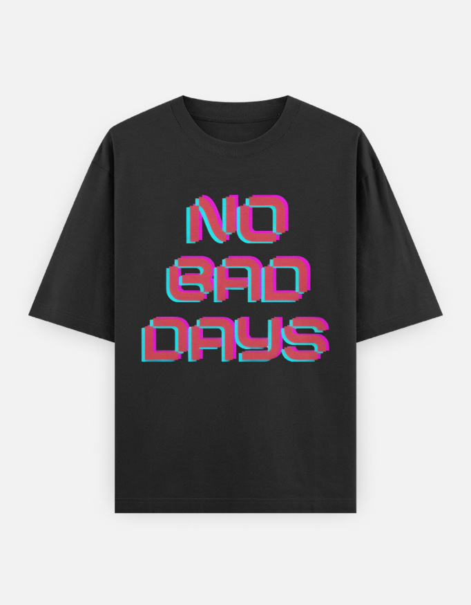 Photo 1 of 2 - No Bad Days Oversized T-Shirt  | Cozy Thread Company